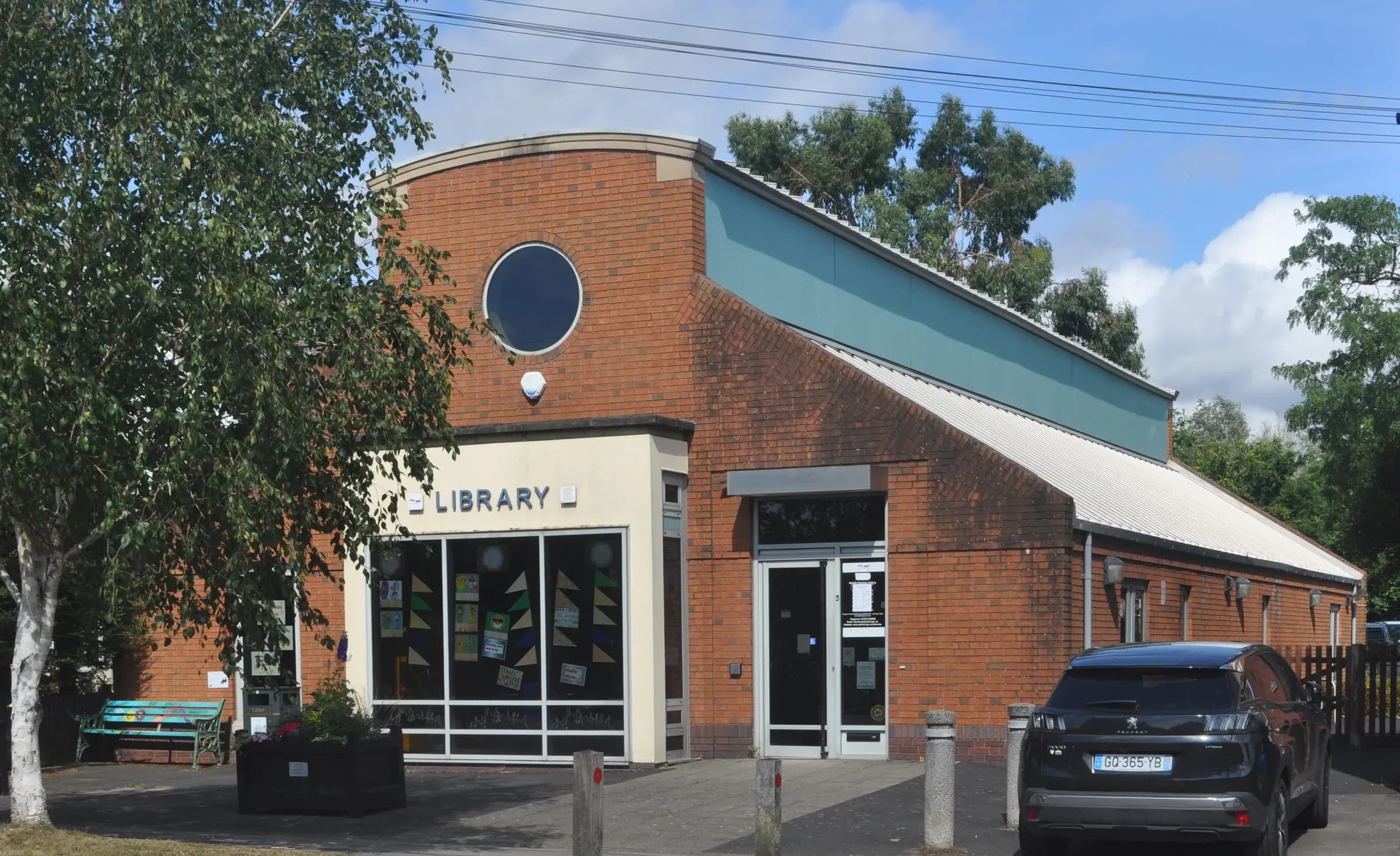 Balsall Common library on Kenilworth Road, the village’s main through road.